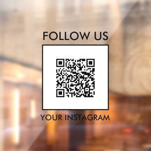 Autocollant Pour Fenêtre Entreprise de nom d'utilisateur Instagram personna