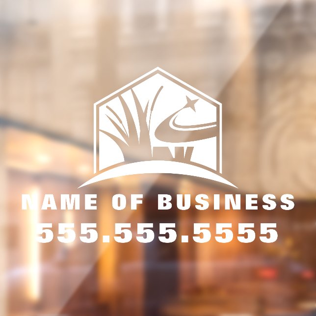 Autocollant Pour Fenêtre Entretien professionnel de la pelouse Landscaping (Feuille 2)