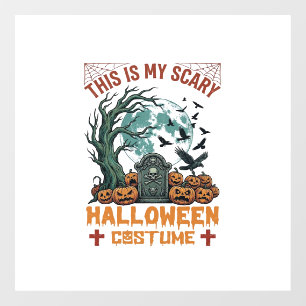 Autocollant Pour Fenêtre Est Costume d'Halloween Effrayant Pierres Tombales
