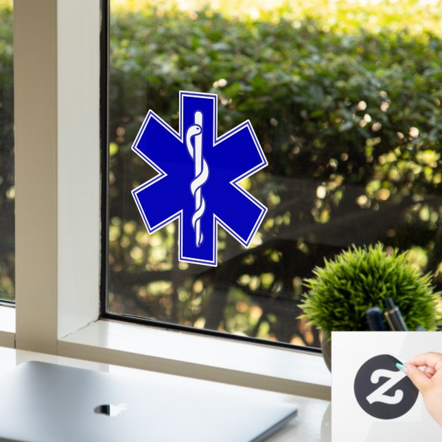 Autocollant Pour Fenêtre Étoile de vie (Bureau)