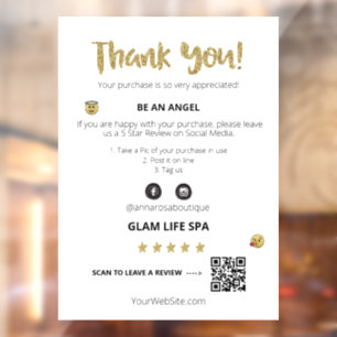 Autocollant Pour Fenêtre *~* EXAMEN QR AP8  MERCI Emoji Mignon