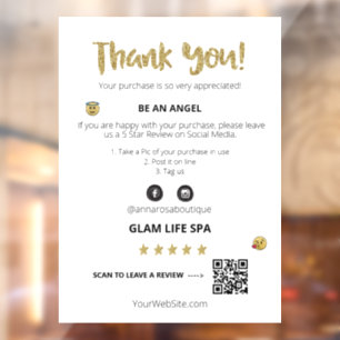 Autocollant Pour Fenêtre *~* EXAMEN QR AP8 MERCI mignon Emoji