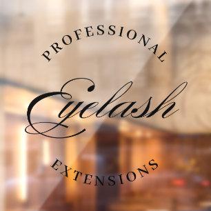 Autocollant Pour Fenêtre extensions de cils professionnelles minimalistes m