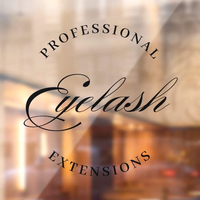 Autocollant Pour Fenêtre extensions de cils professionnelles minimalistes m (Feuille 2)