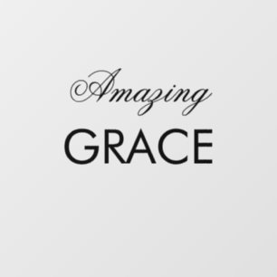 Autocollant Pour Fenêtre Extraordinaire Grace Church peut modifier le texte