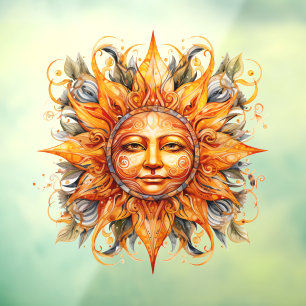 Autocollant Pour Fenêtre Face solaire cosmique