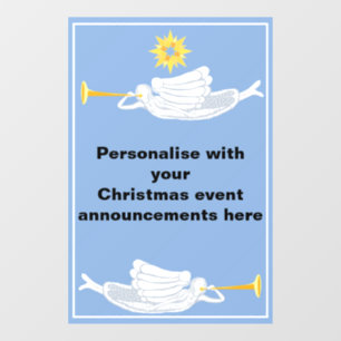 Autocollant Pour Fenêtre Faire-part des anges de Noël