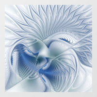 Fantaisie dynamique Abstrait Tons bleus Art fracta