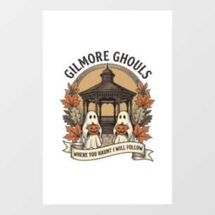 Autocollant Pour Fenêtre Fantôme de Halloween vintage des monstres de Gilmo
