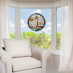 Autocollant Pour Fenêtre Faux Verre Teinté Rond Phare Personnalisable