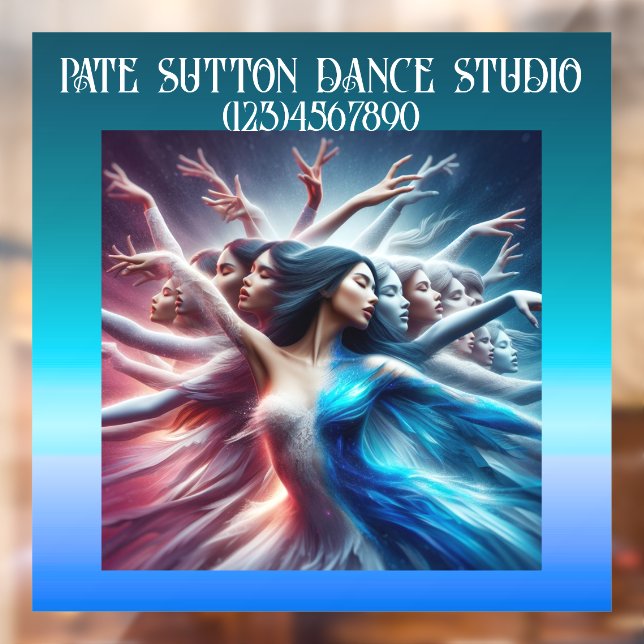 Autocollant Pour Fenêtre FEMME QUI DANSE Art MAGNIFIQUE (Feuille 2)