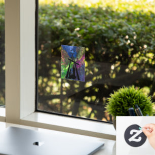 Autocollant Pour Fenêtre Fenêtre de la crèche de la crèche en verre