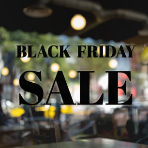 Autocollant Pour Fenêtre Fenêtre de magasin moderne Black Vendredi Vente Fe