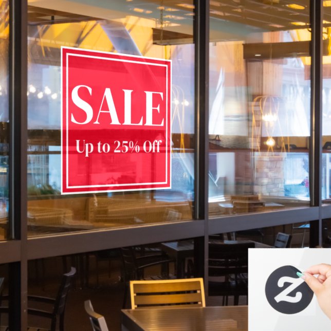 Autocollant Pour Fenêtre Fenêtre de vente - Connexion Entreprise - Texte pe (Fenêtre du restaurant)