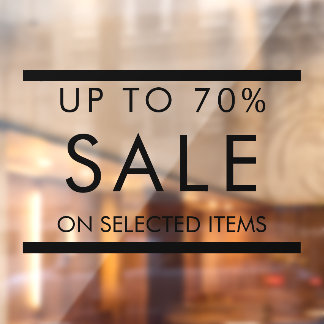 Autocollant Pour Fenêtre Fenêtre Personnalisée Tous les textes modifiables