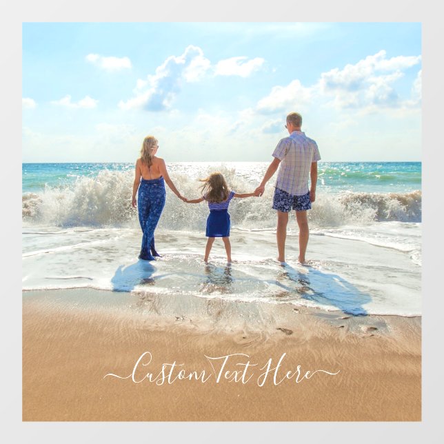 Autocollant Pour Fenêtre Fenêtre photo et texte personnalisées Clouer votre (Feuille)