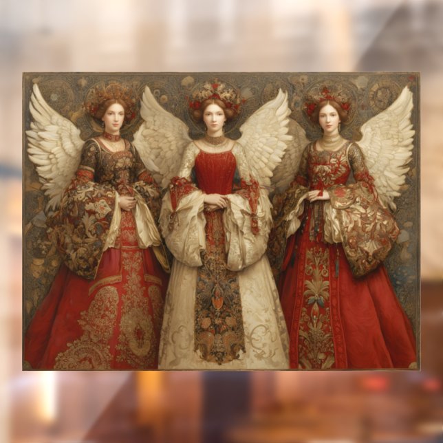 Autocollant Pour Fenêtre Festive Angels (Feuille 2)