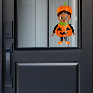 Autocollant Pour Fenêtre Fête d'Halloween pour enfants Citrouille