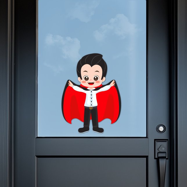 Autocollant Pour Fenêtre Fête d'Halloween pour enfants Vampire (Créateur téléchargé)