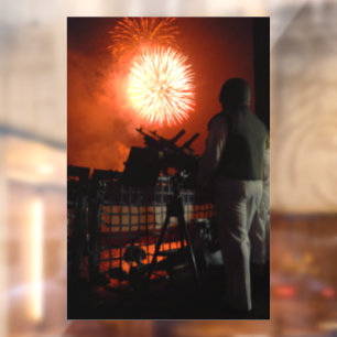 Autocollant Pour Fenêtre Feu d'artifice de l'indépendance de la marine amér