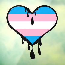 Fierté Trans Coeur qui dégouline