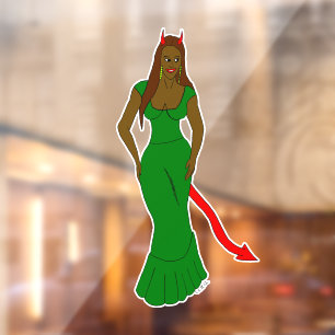 Autocollant Pour Fenêtre fille diable
