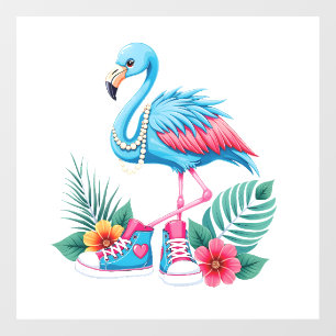 Autocollant Pour Fenêtre Flamant rose Chucks and Pearls Comma La Harris 202