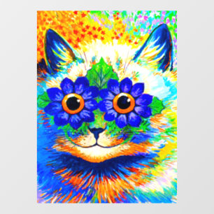 Autocollant Pour Fenêtre Fleur de chat