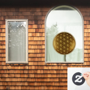 Autocollant Pour Fenêtre FLEURS DE VIE - Géométrie Sacrée Médaillon 1