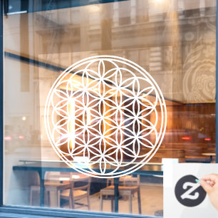 Autocollant Pour Fenêtre FLEURS DE VIE - Symbole de géométrie sacrée plan 2