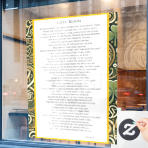 Autocollant Pour Fenêtre Floraison Celtique