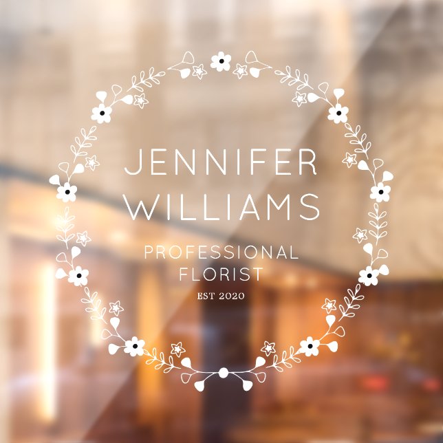 Autocollant Pour Fenêtre Foliage minimal Opaque (Feuille 2)