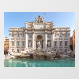 Autocollant Pour Fenêtre Fontaine de Trevi au petit matin - Rome, Italie