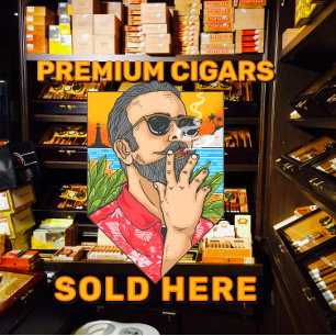 Autocollant Pour Fenêtre Fumer Acheter Cigars Premium Vendu Ici Advert