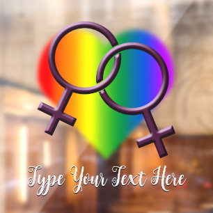 Autocollant Pour Fenêtre Gay pride Decal Personnalisé Arc-en-ciel Clouage