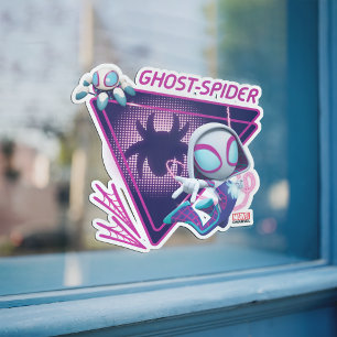 Autocollant Pour Fenêtre Ghost-Spider et TWIRL-E Glow Webs Glow