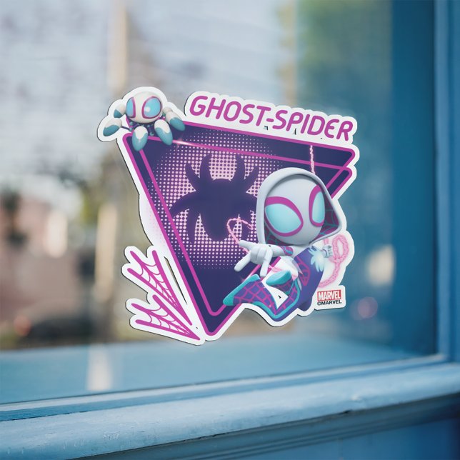 Autocollant Pour Fenêtre Ghost-Spider et TWIRL-E Toiles lumineuses Glow (Créateur téléchargé)