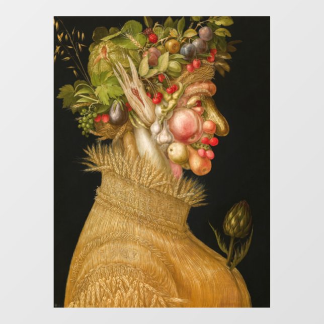 Autocollant Pour Fenêtre Giuseppe Arcimboldo - Été (Feuille)
