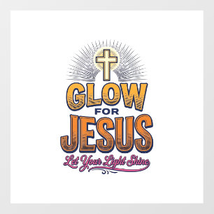 Autocollant Pour Fenêtre Glorifiez Jésus Laissez Votre Lumière Briller Chri