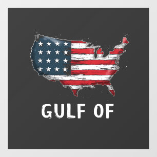Autocollant Pour Fenêtre Golfe De L'Amérique Drôle Trump Coût Est Mexique