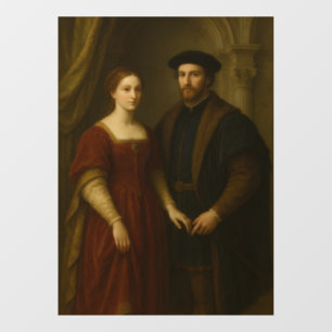 Autocollant Pour Fenêtre Grâce de la Renaissance - Portrait d'une Noblewoma