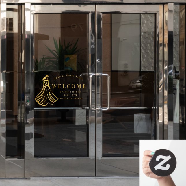 Autocollant Pour Fenêtre Grand Entrée Luxe (Porte de bureau)