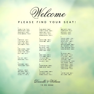 Autocollant Pour Fenêtre Graphique de siège Mariage transparent alphabétiqu