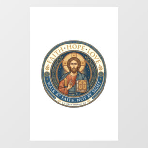 Autocollant Pour Fenêtre Graphique de spiritualité contemplative monastique