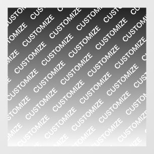 Autocollant Pour Fenêtre Gris (couleur changeable) Ombre & Motif de texte