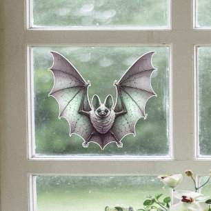 Autocollant Pour Fenêtre Gris Feu de chauve-souris Vert Tinge Étalage