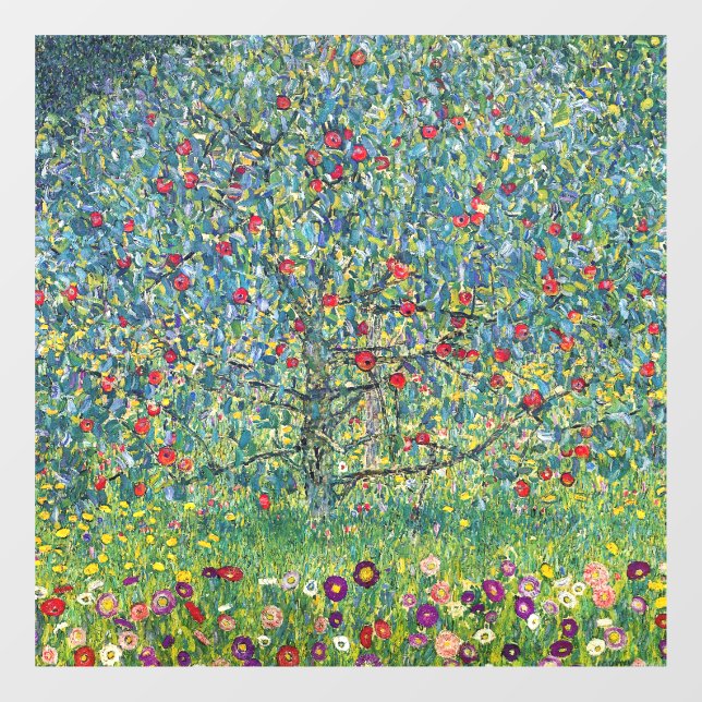 Autocollant Pour Fenêtre Gustav Klimt - Pommier (Feuille)