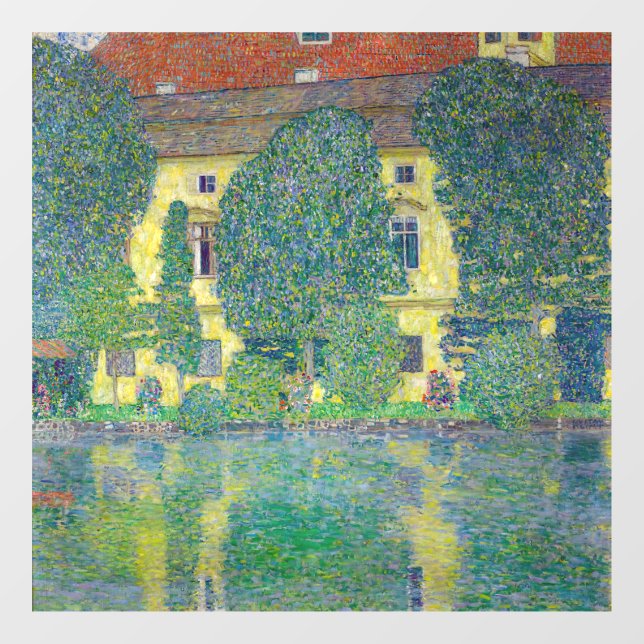 Autocollant Pour Fenêtre Gustav Klimt - Schloss Kammer am Attersee III (Feuille)