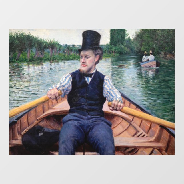 Autocollant Pour Fenêtre Gustave Caillebotte - Bateau (Feuille)