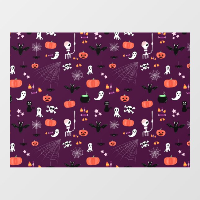 Autocollant Pour Fenêtre Halloween (Feuille)